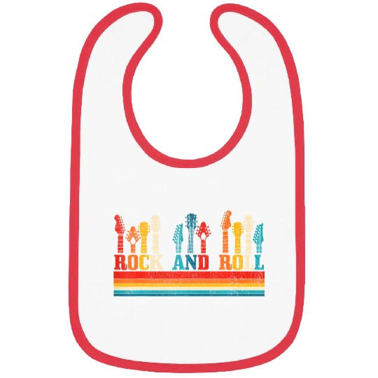 Rock & Roll Guitar Player Guitarist Vintage Rock Bibs