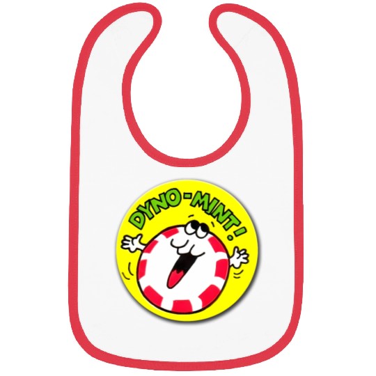 Vintage Scratch And Sniff Sticker Peppermint Dyno- Bibs