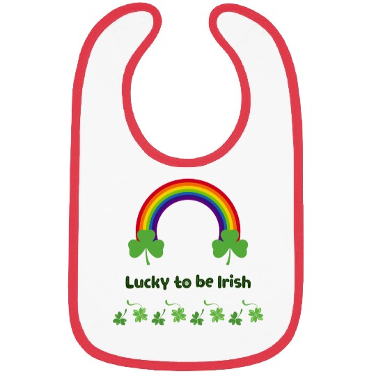 Lucky to be Irish green Bibs