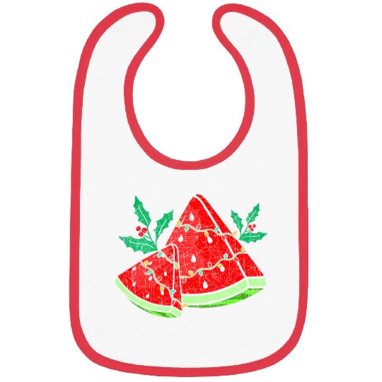 Christmas Watermelon Tropical Summer Christmas In Bibs