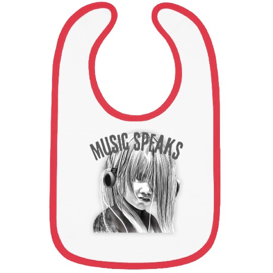 Music a Moody Grunge Streetwear Style Music Bibs