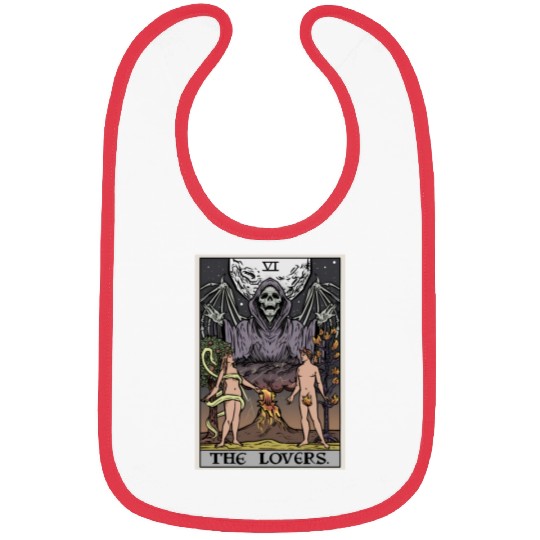 The Tarot Card Halloween Grim Reaper Gothic Horror Bibs