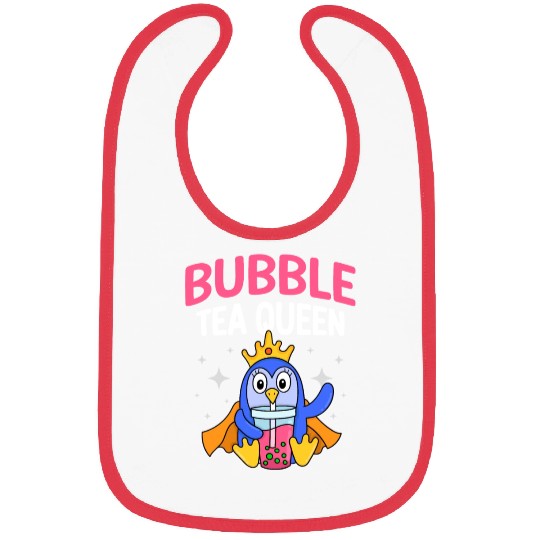 Bubble Tea Queen Boba Tea Drinker Korean Drink Bibs