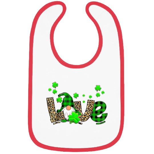 Bleached Love St Patric Day Gnomes Shamrock For Bibs