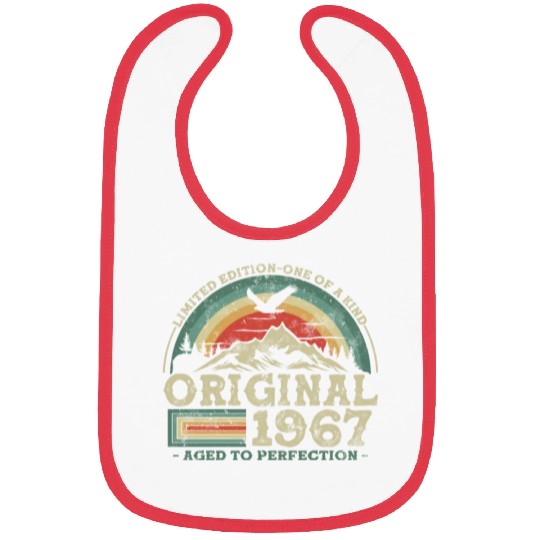 Vintage 1967 Birthday Bibs