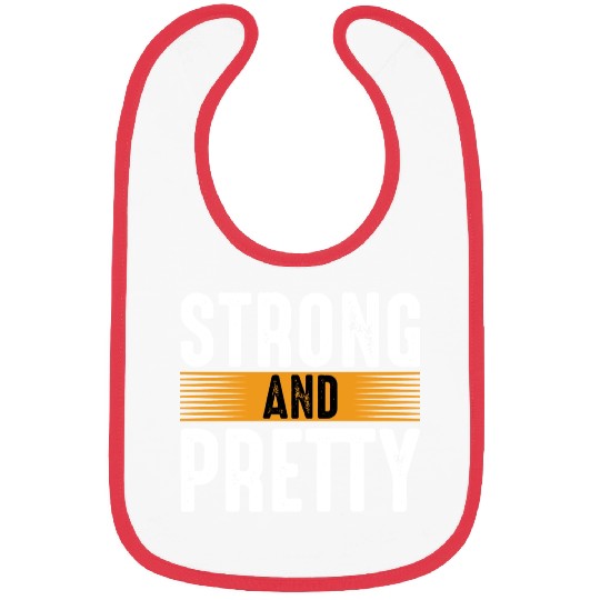 Strong And Pretty Gym Workout Training Motivation Bibs