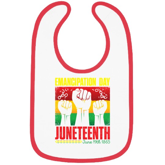 Ecipation Day 1865 African American Juneteenth Fla Bibs