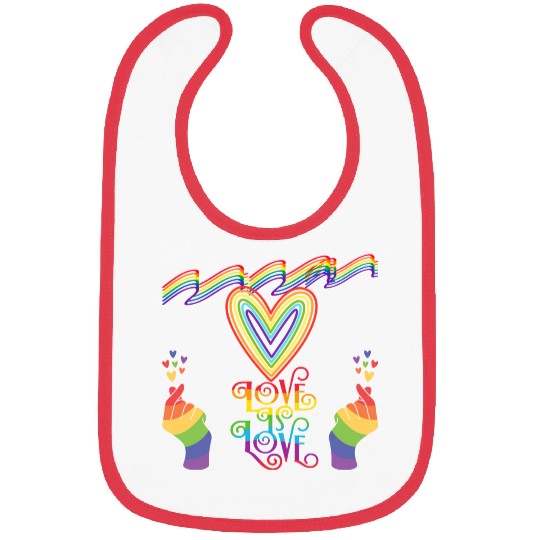 LOVE IS LOVE Bibs