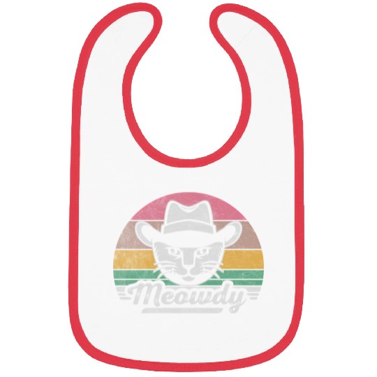 Mashup Between Meow And Howdy Cat Meme Cat Bibs