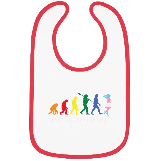 Gay Pride LGBT Human Evolution Gay Bibs