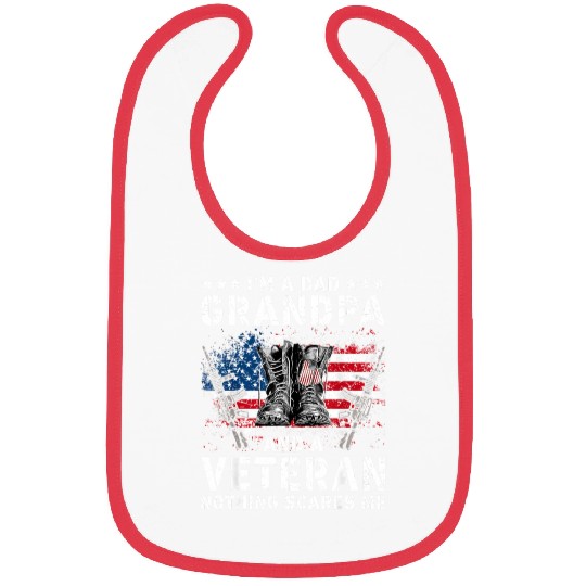 I Am A Dad A Pawpaw And A Veteran T Fathers Day Bibs