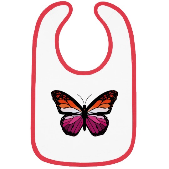 Lesbian Monarch Butterfly Sticker Bibs