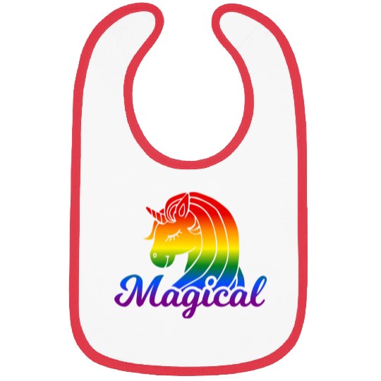 Magical Rainbow Unicorn | TTRPG Pride Bibs