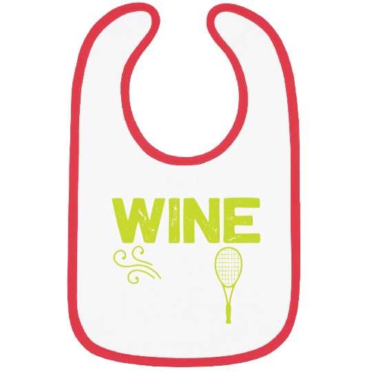 I Love Wine Tennis Bibs