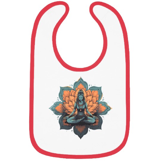 Women's Yoga Meditation Lotus Design Bibs