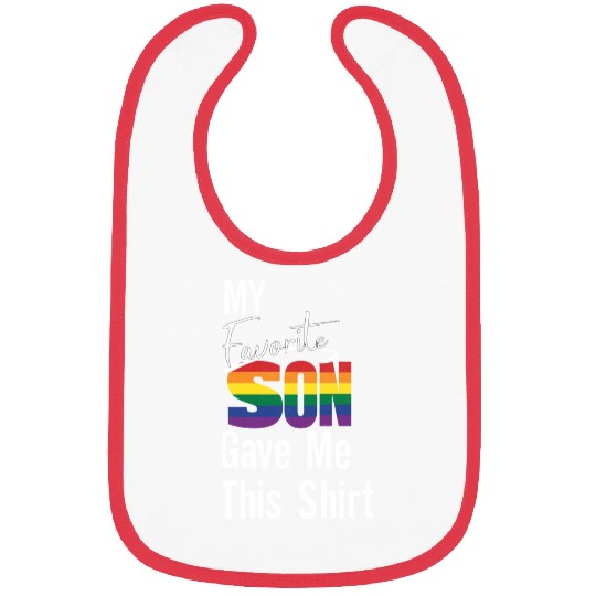 My Favorite Son Gave Me This Bibs Pride Rainbow F