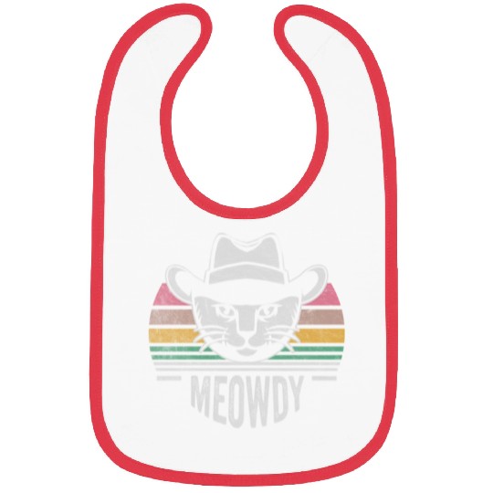Mashup Between Meow And Howdy Cat Meme Cat Bibs