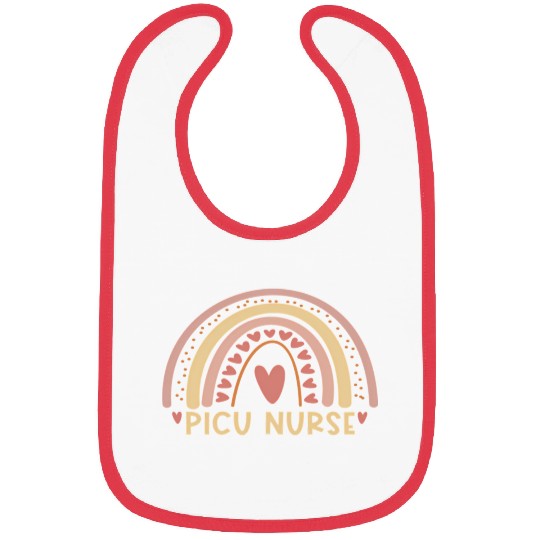 Picu Nurse Boho Rainbow Nursing Student Bibs