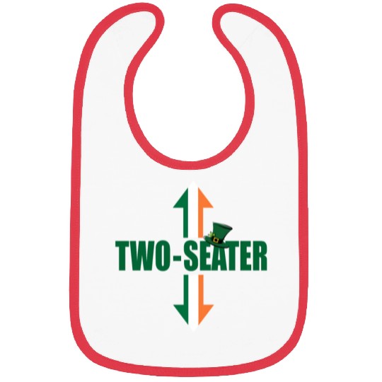 Irish Flag Two Seater Party-Trashy Humor Bibs