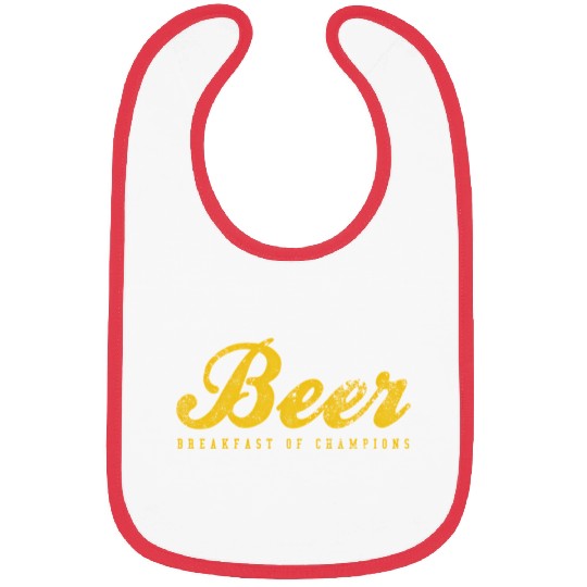 Beer Breakfast Of Champions Inred Bibs