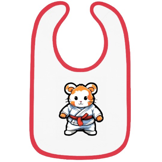 Hamster Taekwondo Martial Arts Fighter MMA Hammy Bibs