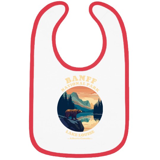 Vintage Retro Canadian Banff National Park Bibs
