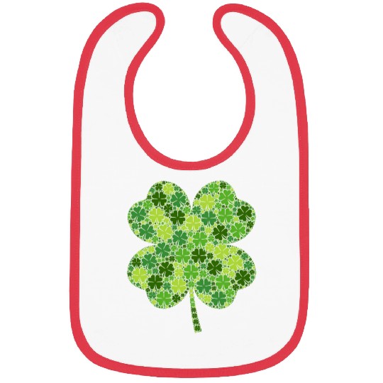 Irish Lucky Green Shamrock Clover St Patric Day Bibs