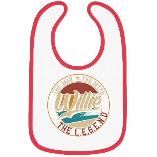 Willie The The Myth The Legend Bibs