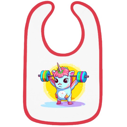Unicorn Weighlifting Bibs