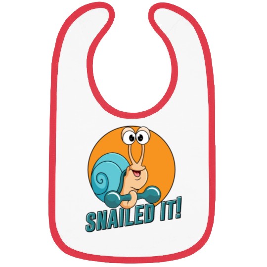 Snail Slow and Steady Wins the Race | Snailed It Bibs