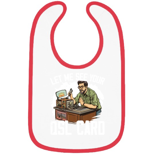Ham Radio Operator Morse Code Radioactivity Bibs