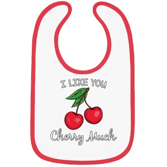 I Like You Cherry Much Bibs