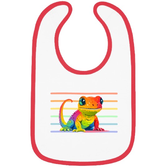 Gay Pride Gecko Bibs
