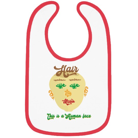 this is a human face Bibs