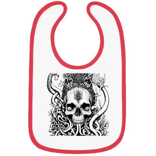 skull squid Bibs