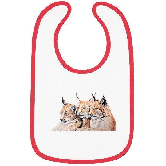 Design of lion cubs, king of the forest Bibs