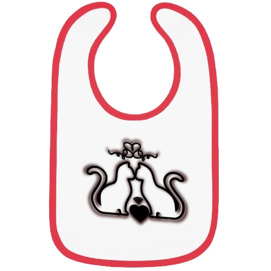 I love cats Bibs