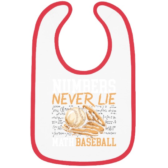 Baseball Math Lover Mathematician Baseball Player Bibs