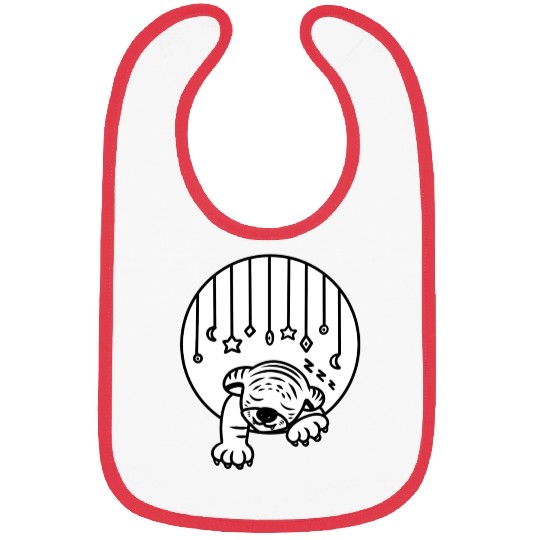 Cute Tiger Cub Sleeping Bibs