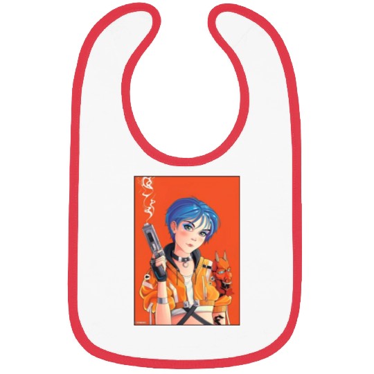 "Neon Nexus: A Cyberpunk Anime Adventure" Bibs