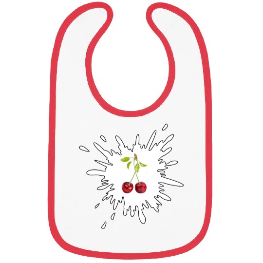 A captivating cherry design Bibs