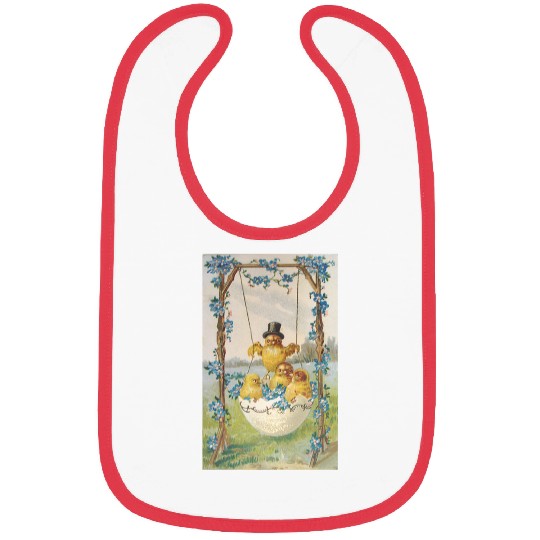 Vintage Easter Card Bibs