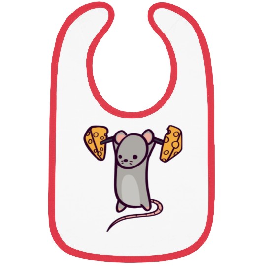 Cute Gym Rat Military Overhead Press Bibs