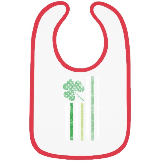 Irish American Flag Design Cool Distressed Style Bibs