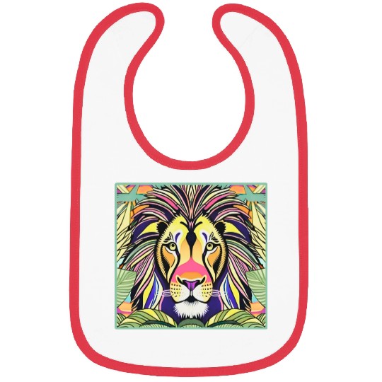 Lion in the jungle Bibs