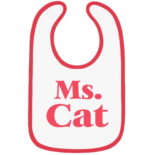 Cat Lover Ms Cat Bibs