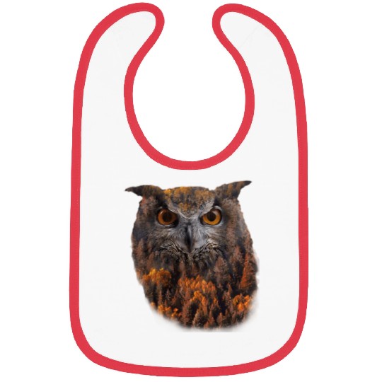 Symbol Of Wisdom Wildlife Nature Ornithologist Owl Bibs
