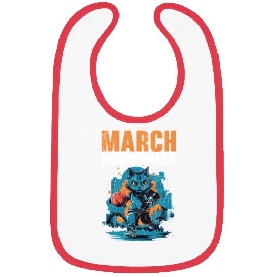 Basketball Cat Basketball Player I Love Basketball Bibs