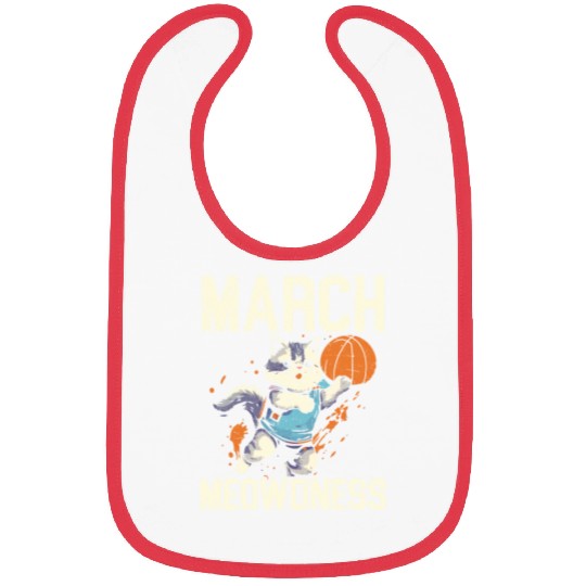 Basketball Cat Basketball Player I Love Basketball Bibs