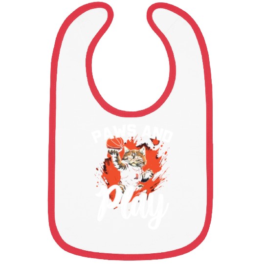 Basketball Cat Basketball Player I Love Basketball Bibs